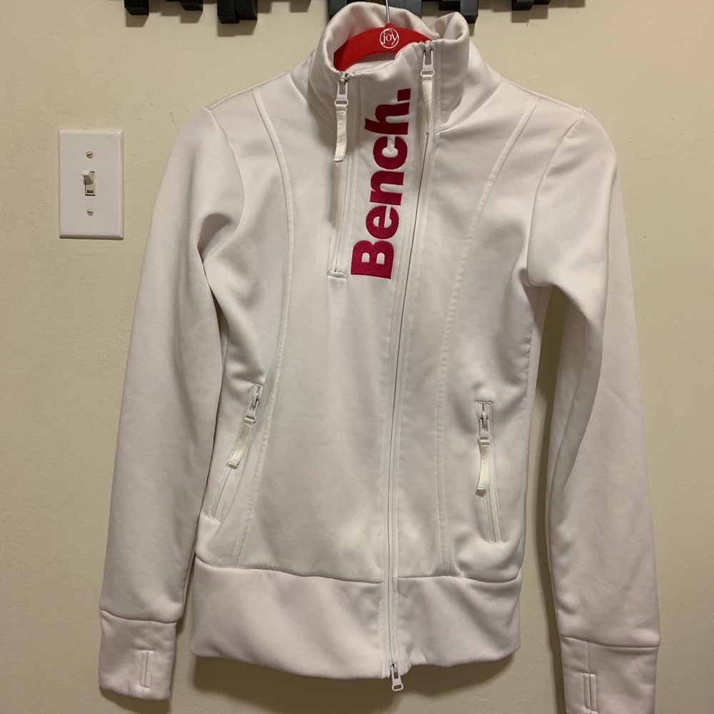 Bench Double-Zip Up White Women’s Jacket/Sweater